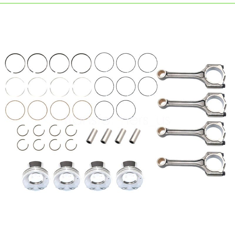 4Pcs Piston & Rings Connecting Rod kit Fit For Kia Soul Forte Koup 2.0L 2014-18