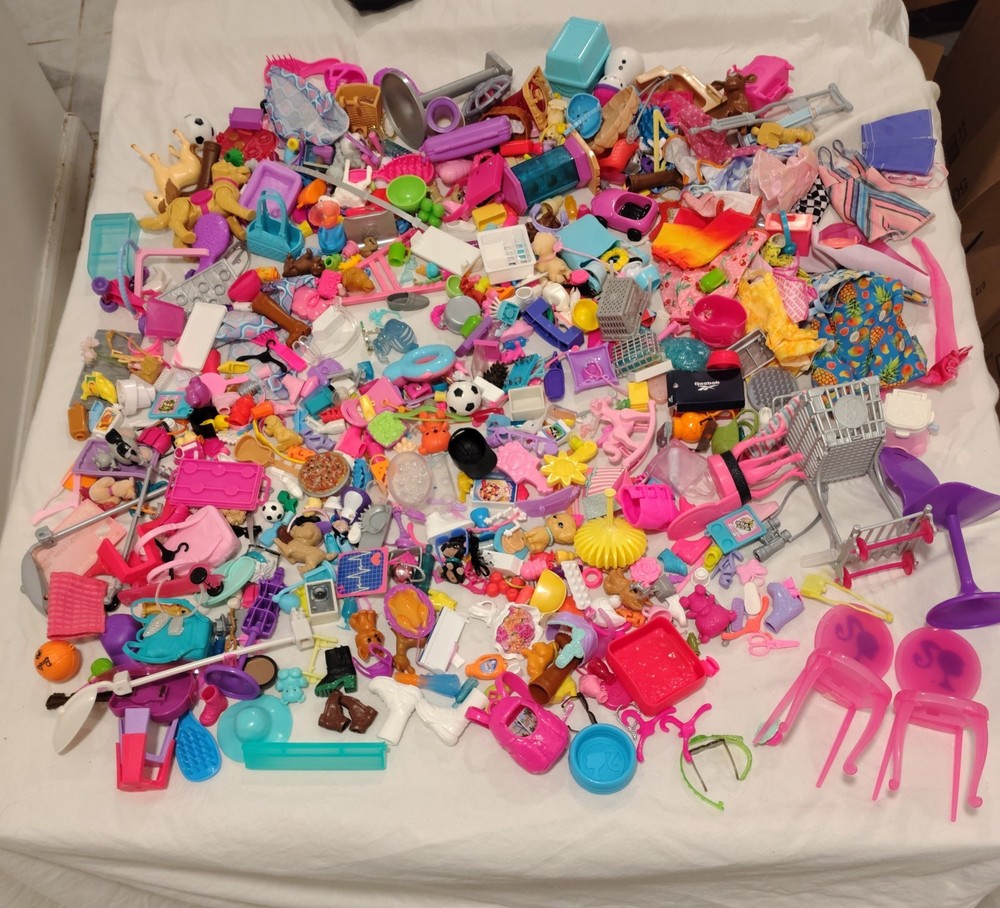 HUGE Lot of Barbie and Other Accessories Clothes