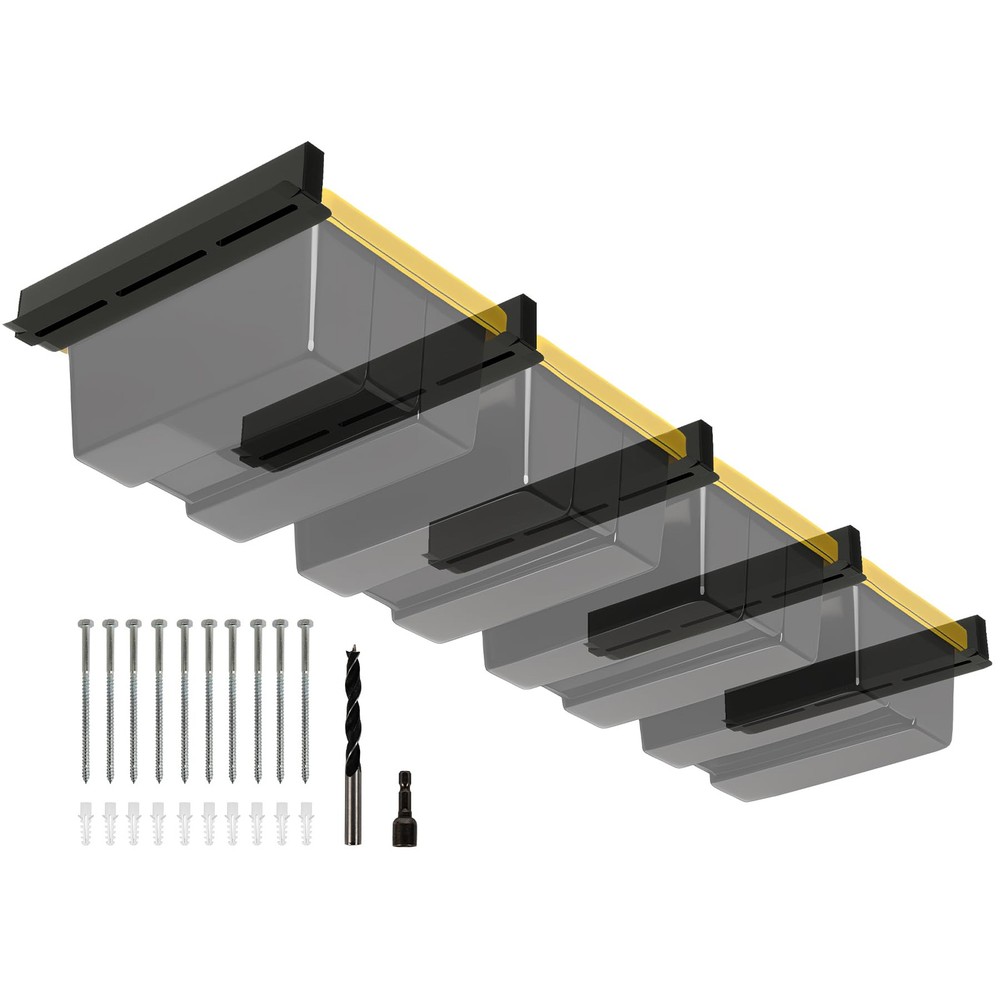 Eastrexon 4-bin estante de almacenamiento de garaje superior, estante de almacenamiento de techo de alta resistencia...