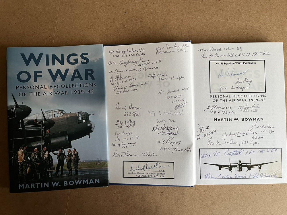 “Wings Of War” Signed 30 WW2 RAF Bomber Command Veterans