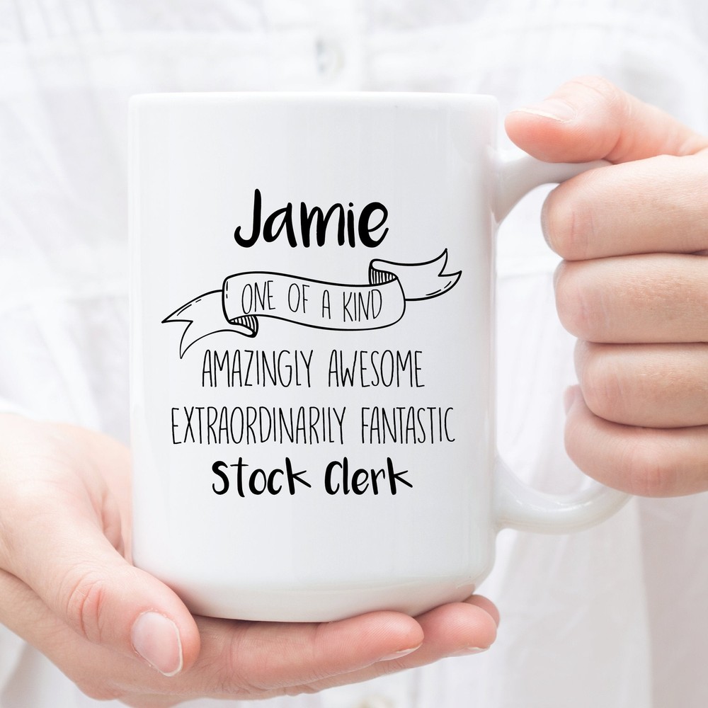 Personalized Coffee Mug For Stock Clerk Custom Gifts For Stock Clerk Perfect