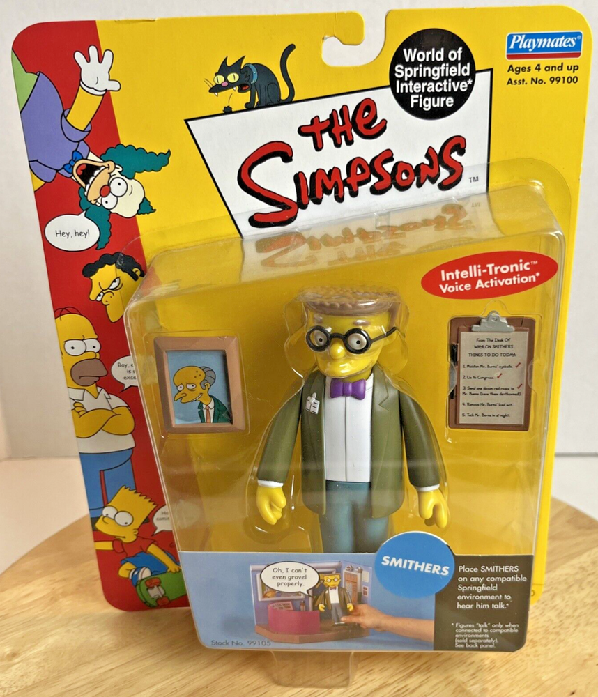 SMITHERS Interactive Action Figure The Simpsons Series 2 Toy NIB New