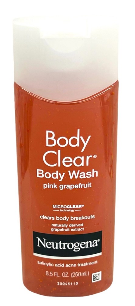 Neutrogena Body Clear Pink Grapefruit Body Wash 8.5 oz for Clear Skin
