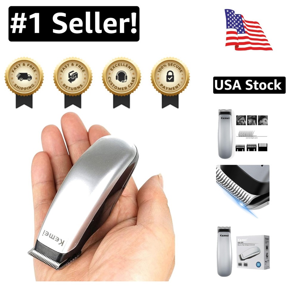 Travel-Ready Mini Hair Clipper and Groomer - Precision Shears for All Hair Types