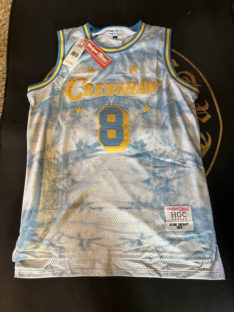Kobe Bryant Crenshaw Retro Jersey Large Headgear Classics Rare NWT $110 Retail