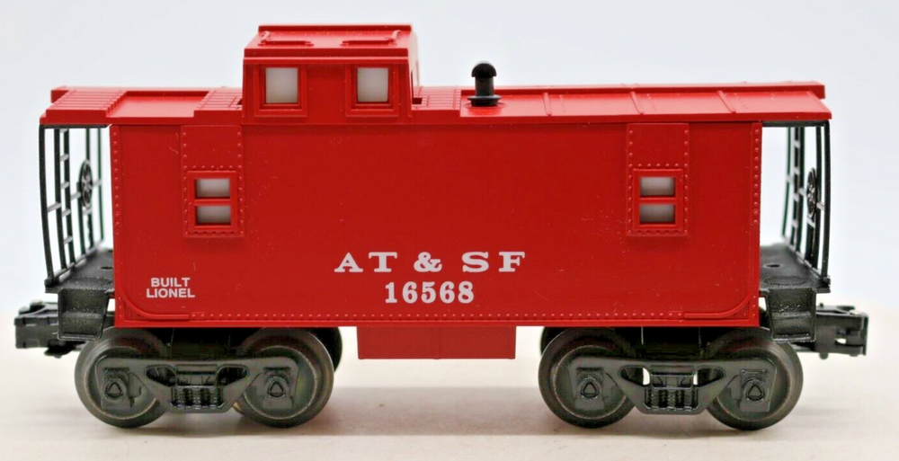LIONEL O GAUGE ATSF 16568 SP CABOOSE ILLUMINATED 1996 MODERN ERA
