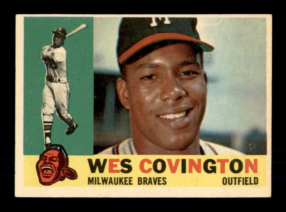 1960 Topps #158 Wes Covington EX-MINT Baseball Card by OBGcards  