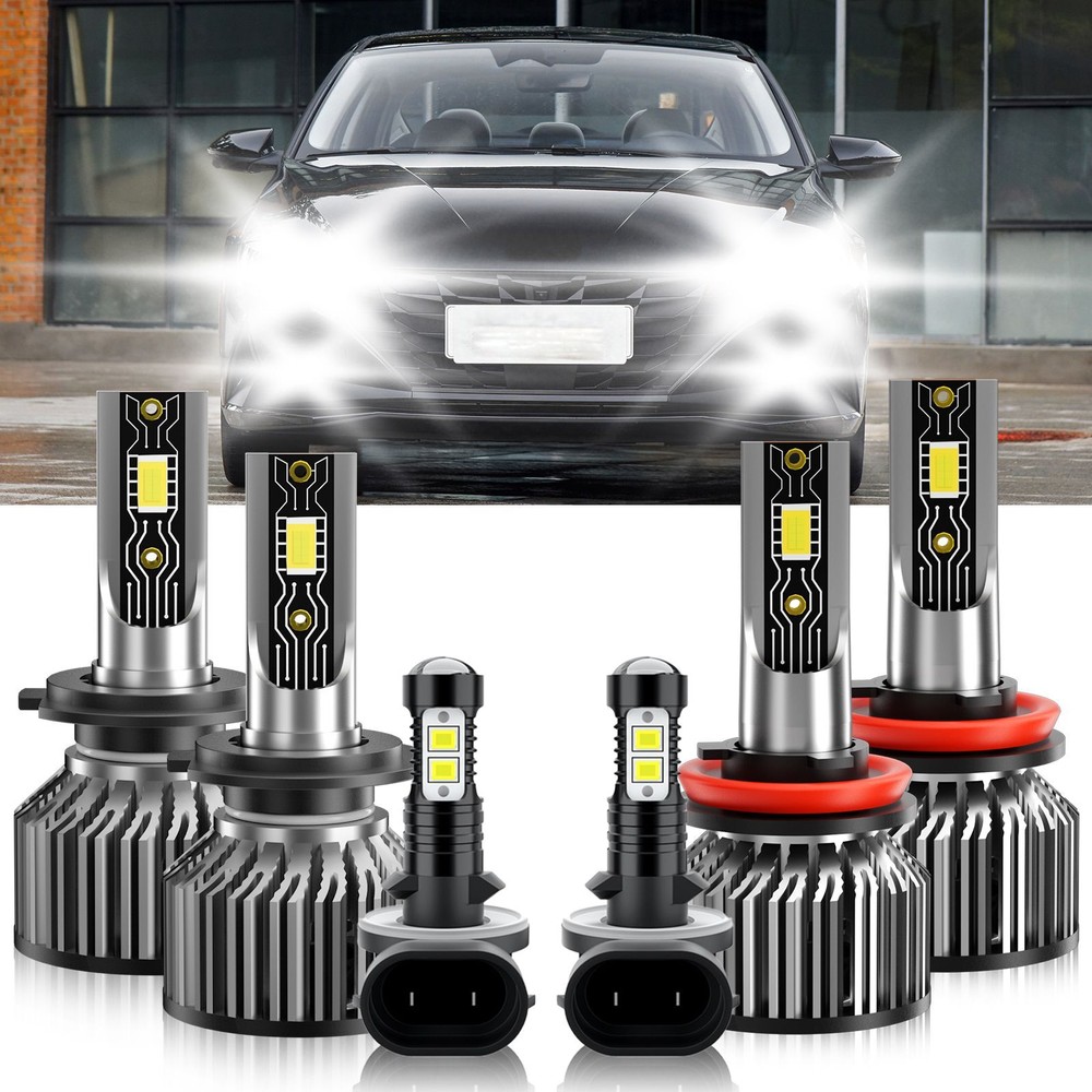 For Hyundai Elantra 2011-2016 Combo LED Headlights High Low Beam Fog Light Bulbs