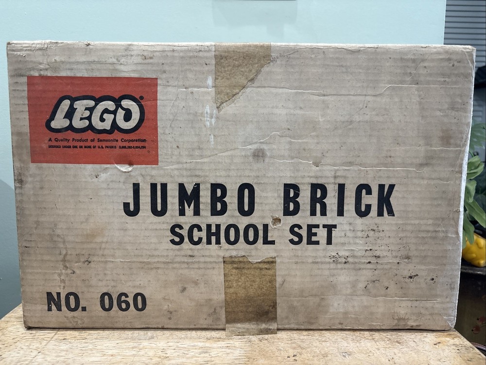 VTG 1969 Lego Jumbo Brick School Set No. 060 *Rare*