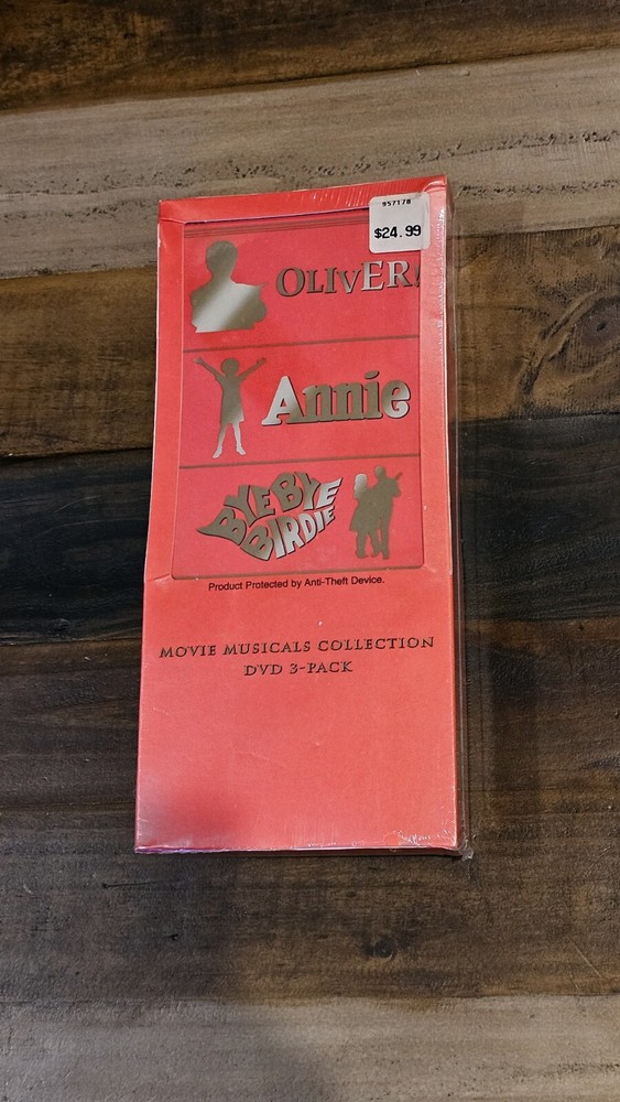 MOVIE MUSICALS COLLECTION 3-PACK DVD OLIVER, ANNIE, BYE BYE BIRDIE NEW SEALED