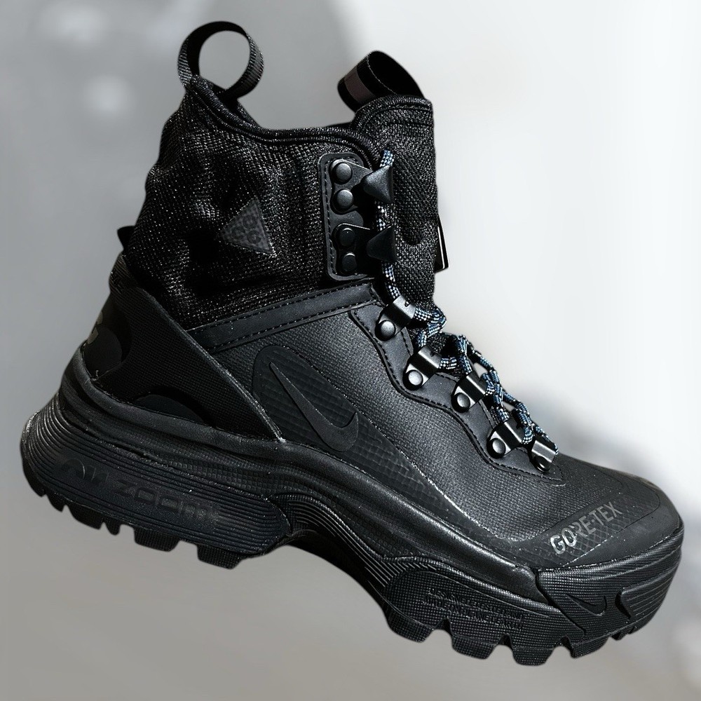 Nike ACG Zoom Gaiadome GORE-TEX ‘Triple Black’ Boots, Men Size 4 BNIB DD2858-001