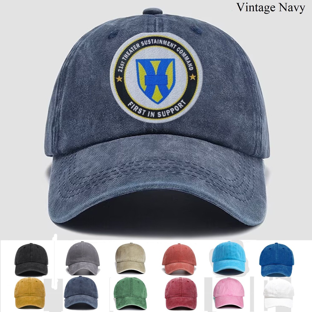 Embroidered Hat US Army 21st Theater Sustainment Command “First in Support”