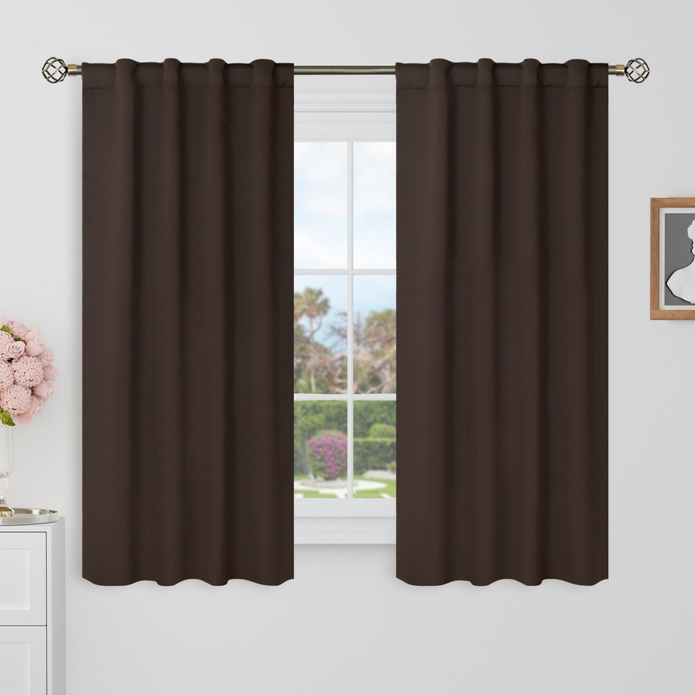 Blackout Curtains 48 Inches Long for Windows - 38