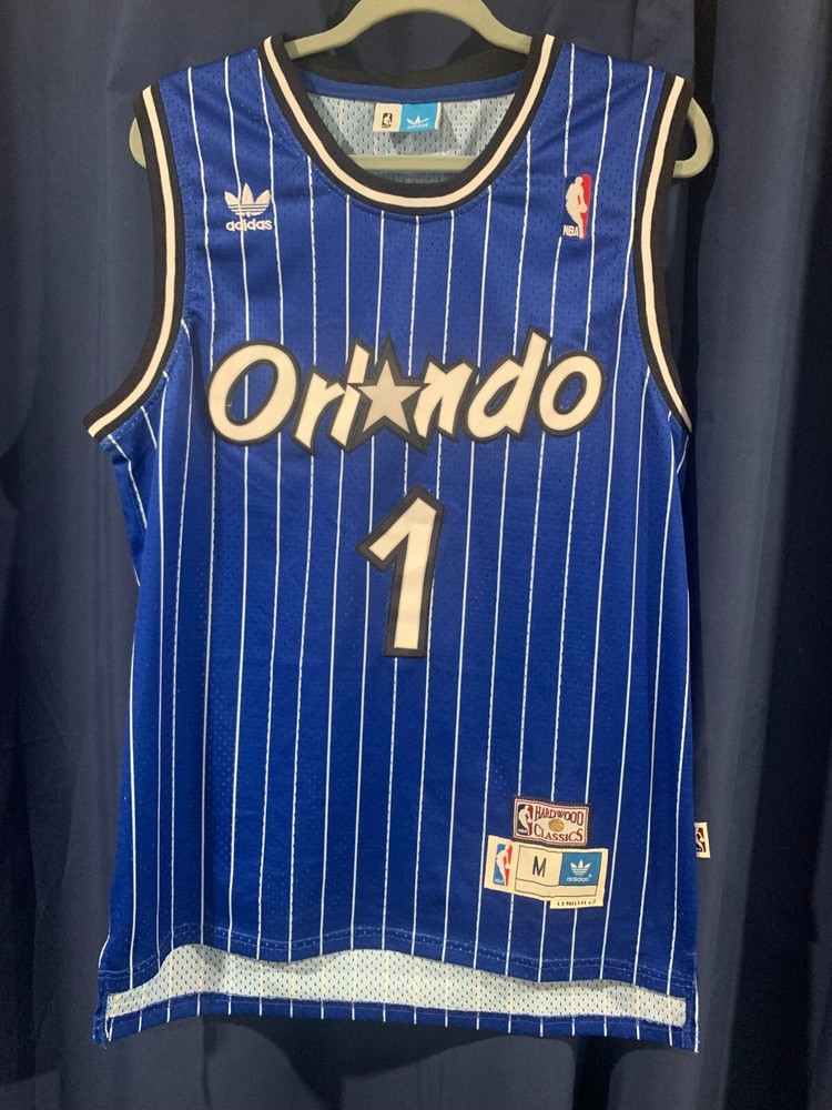 Tracy McGrady Orlando Magic Jersey Mens Size M Blue Adidas Hardwood Classics