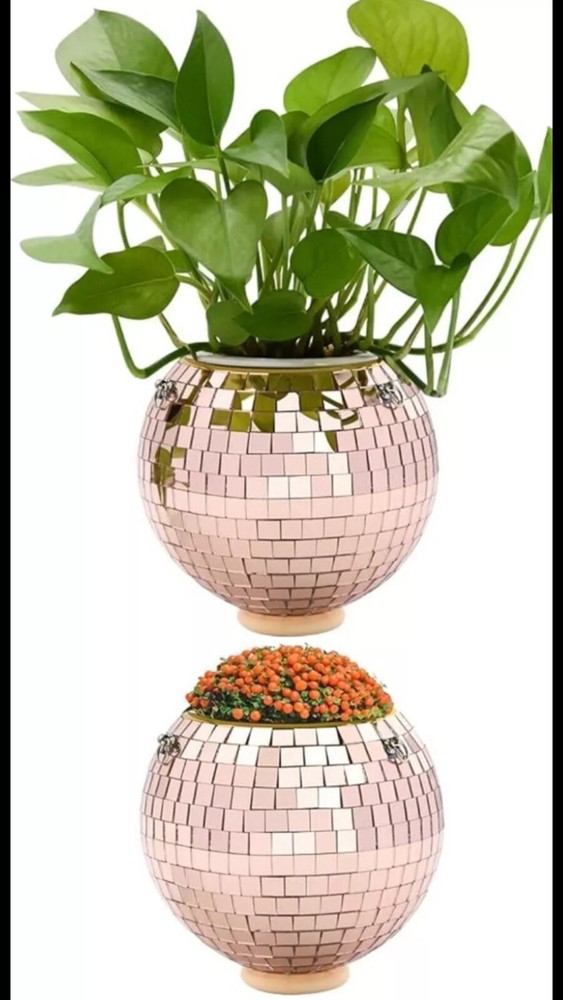 Disco Ball Planter, 6