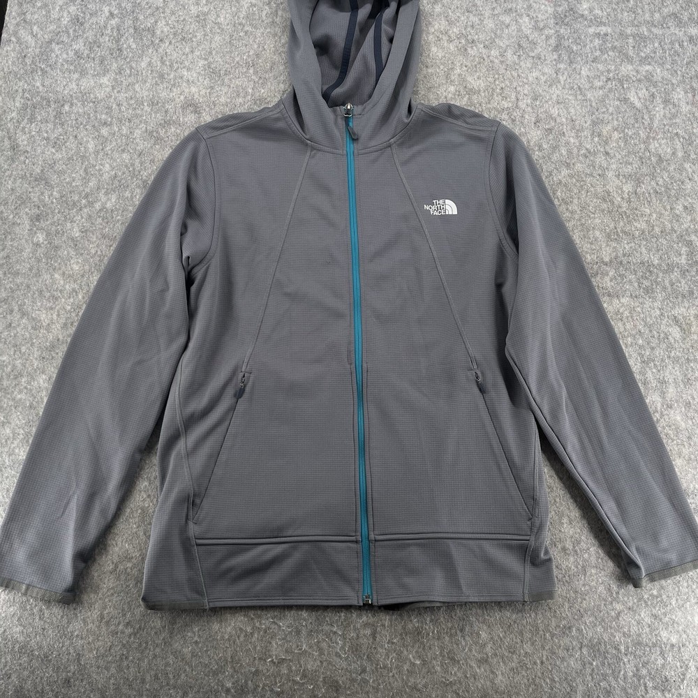 The North Face Men's Gray Logo Full Zip Sweater Size M