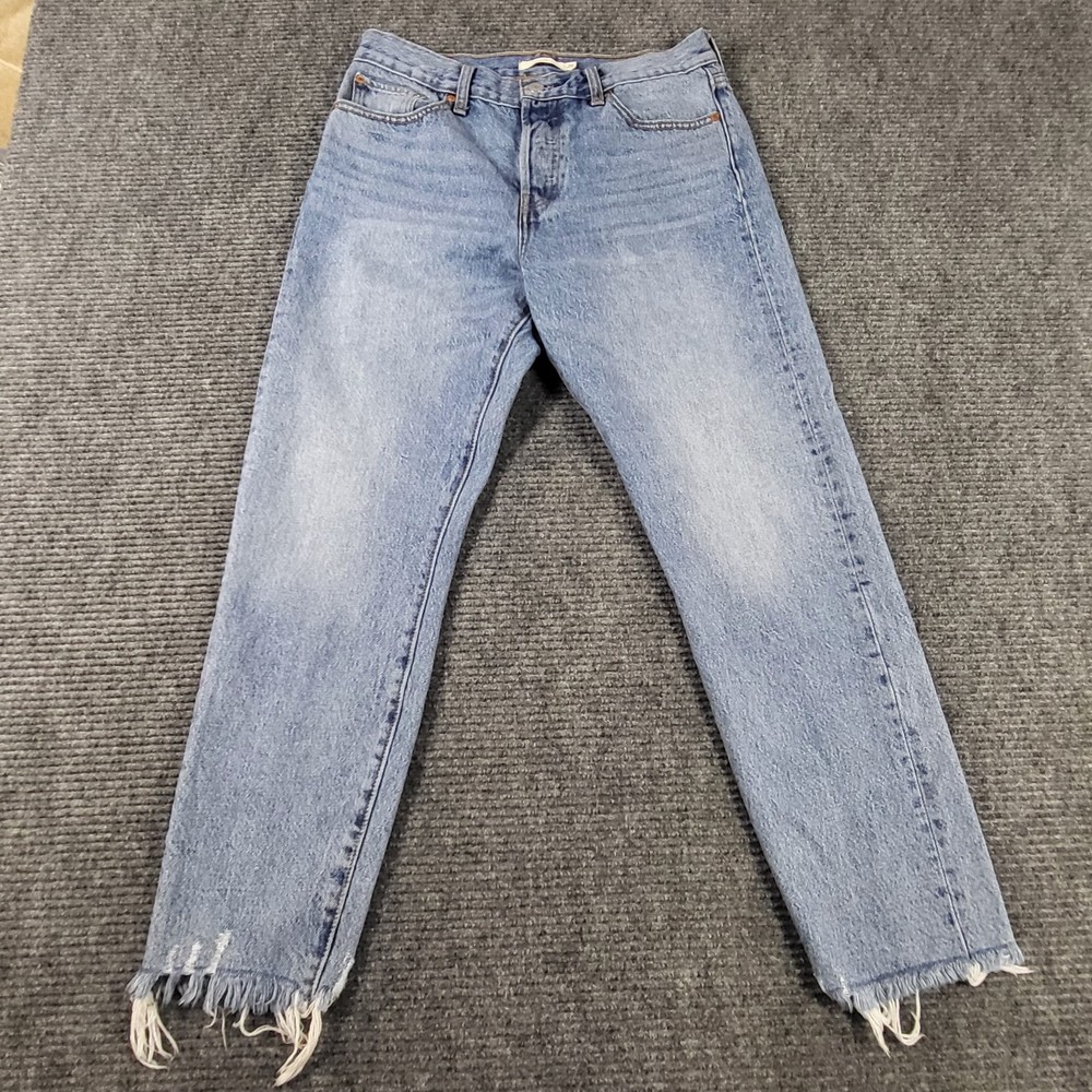 Levis Big E Jeans Womens 29 Blue Wedgie Straight Leg High Rise Button Cowboy