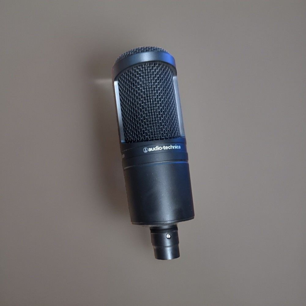 Audio-Technica AT2020 Cardioid Condenser Studio XLR Microphone - Black