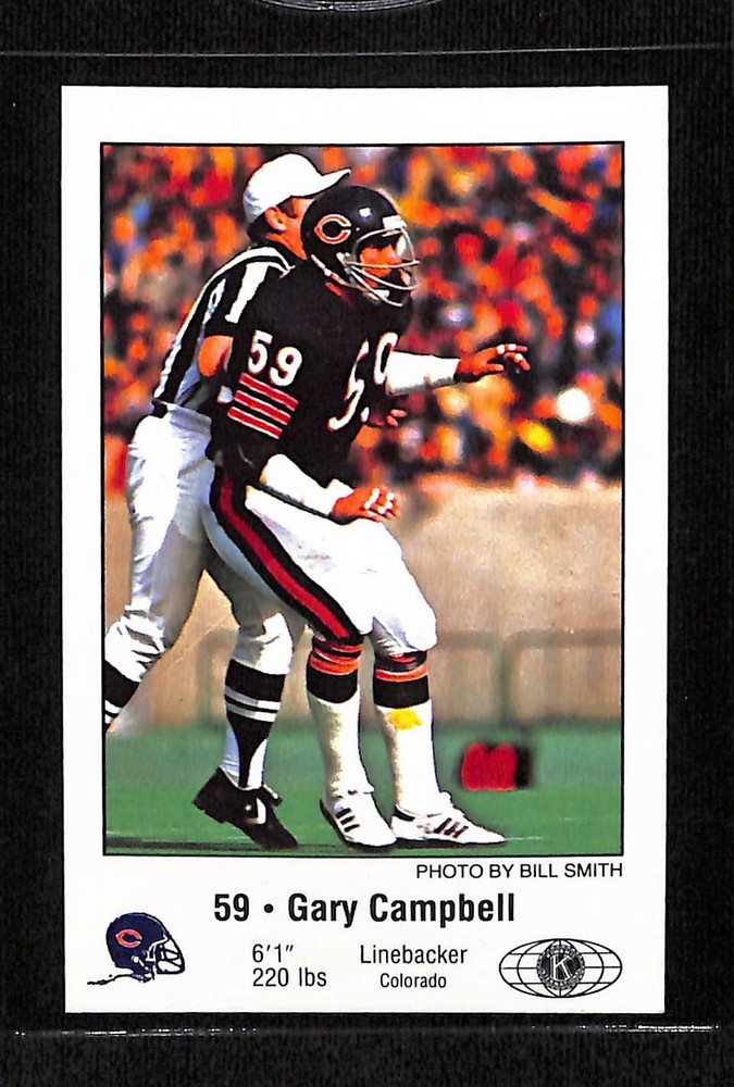 1981 Chicago Bears Police #NNO Gary Campbell - NM/MT+ Set Break!