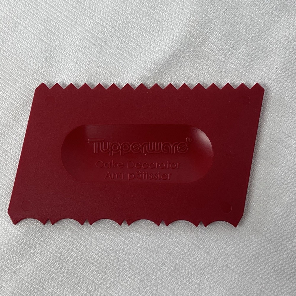 Vintage Red Tupperware Cake Decorator and Edger