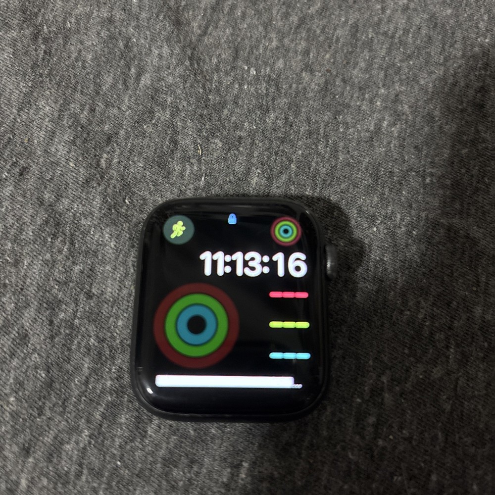 Apple Watch SE 1st Gen (GPS+LTE) 44MM Space Gray Aluminum Case Black Sport Loop