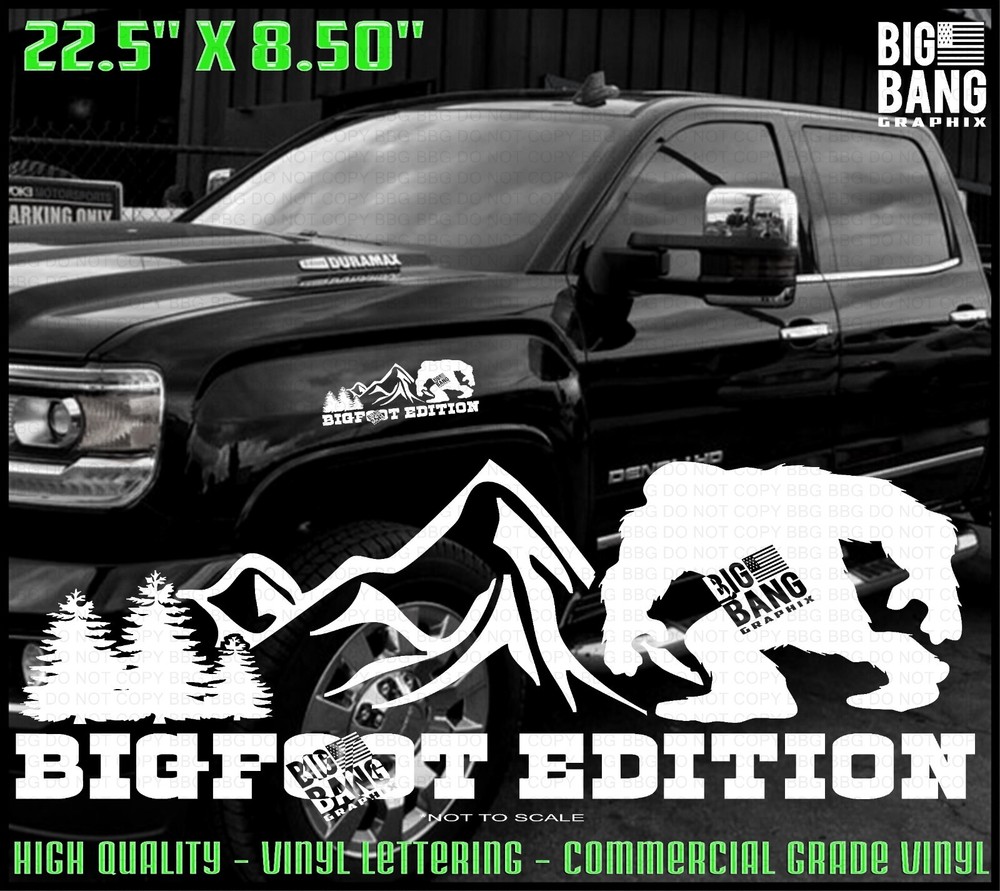 Bigfoot Country Edition 4x4 Diesel Truck Vinyl Decal Sticker