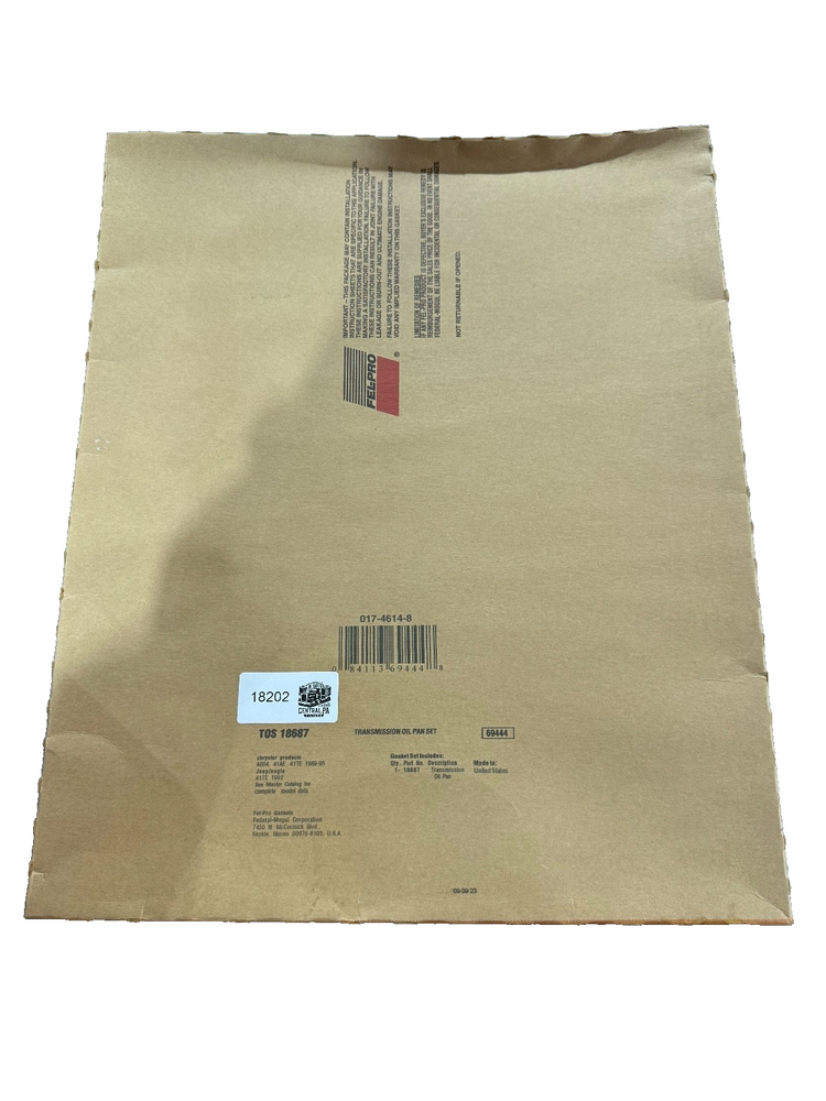 Fel-Pro Transmission Oil Pan Gasket P/N: TOS18687