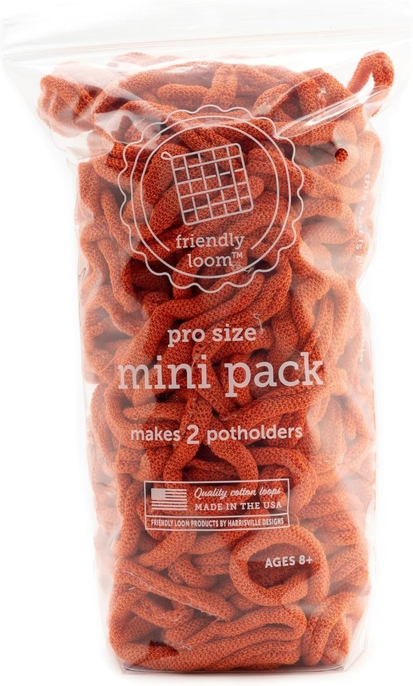 Harrisville Designs 10-Inch Pro-Sized Orange Potholder Loom