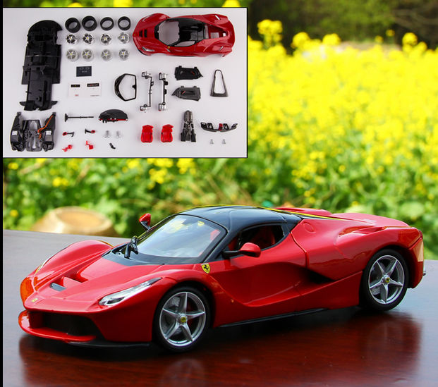 Maisto 1:24 Ferrari Laferrari Red Assembly DIY Racing Car Diecast MODEL KITS