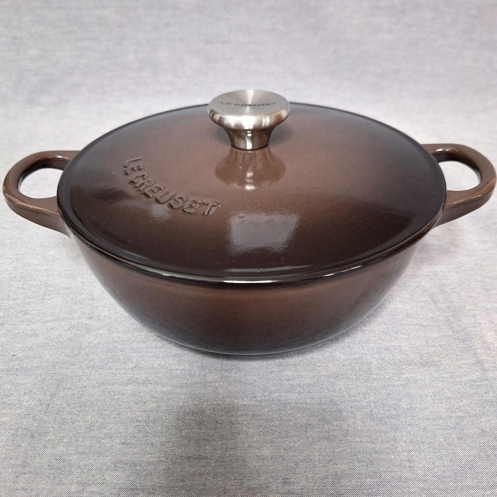 Le Creuset 18cm Ganache Marmite in Chocolate Brown