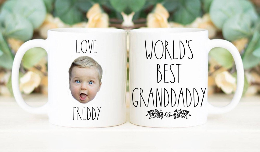 World's Best Granddaddy Coffee Mug Father's Day Gift Personalized With Photo Of