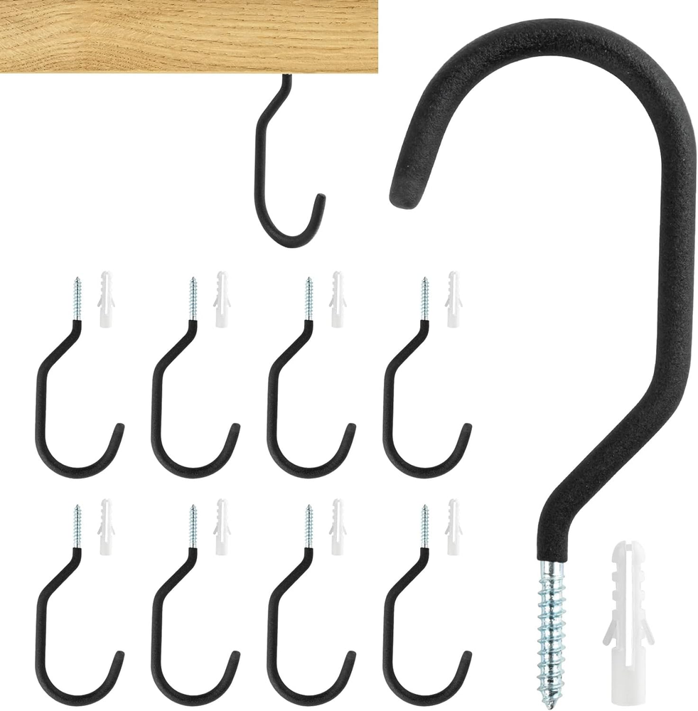 Bike Hooks for Garage Wall 10Pack Heavy Duty Bicycle Hangers for Hanging with PV