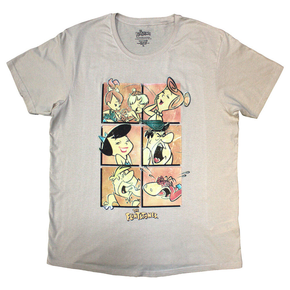 Flintstones Character Grid Graphic T-Shirt for Fans