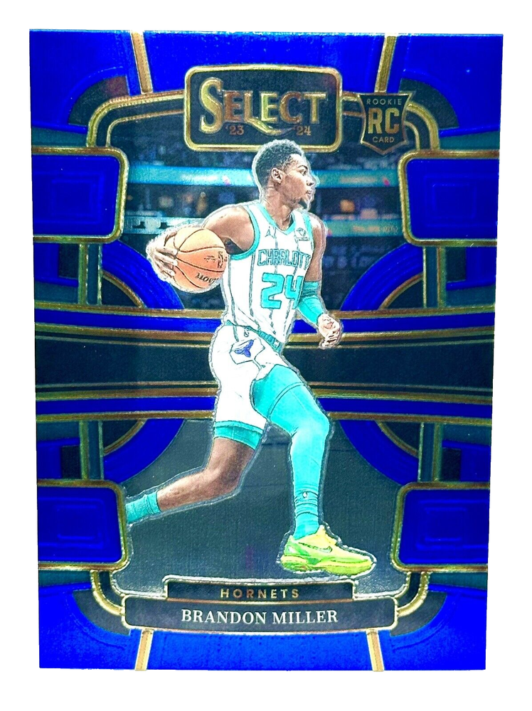 2023-24 Panini Select Brandon Miller Concourse Light Blue Silver Prizm #80 RC