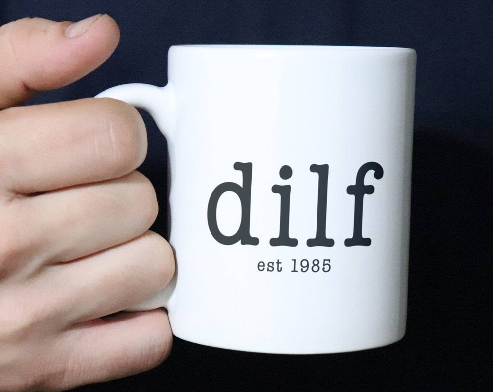 Personalized Dilf Gift For Men Personalized Fathers Day Mug Custom Year Fathers