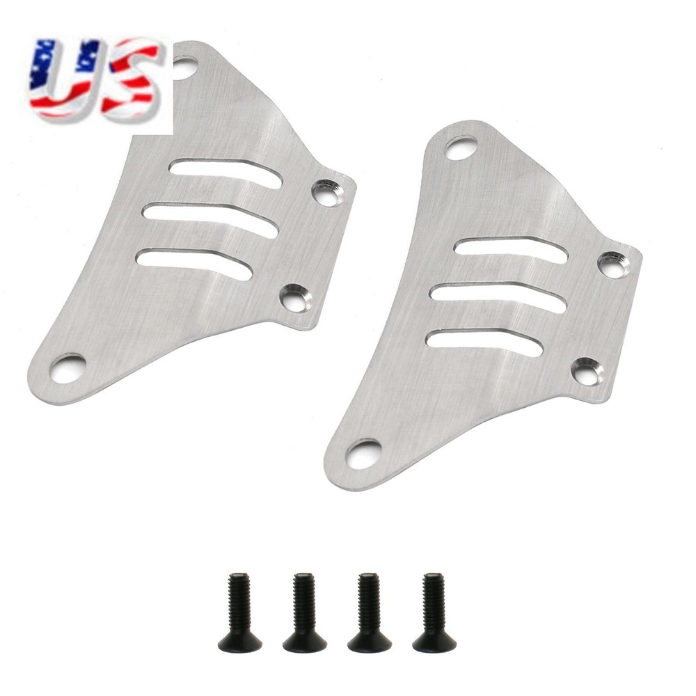 1/10 Scale RC Car Stainless Steel Chassis Armor for Tamiya TT-02 Front Rear Protection