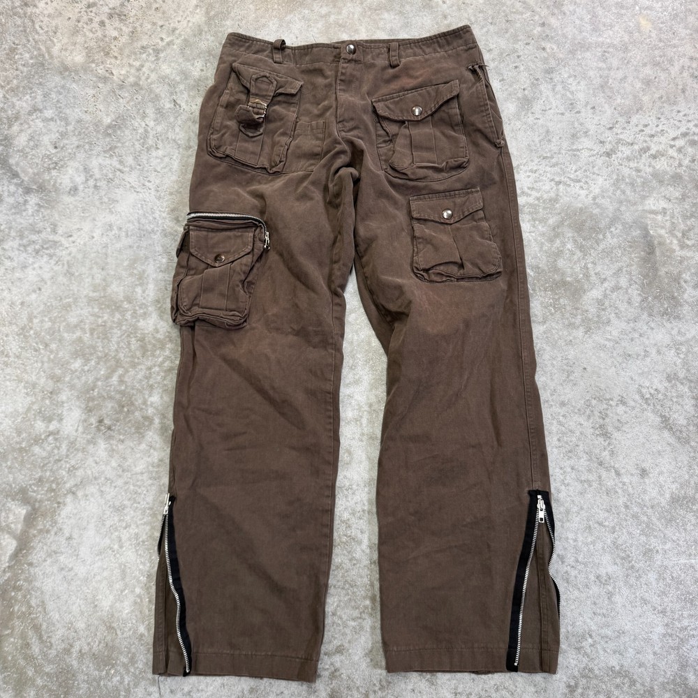 Imperial Cargo pants mens 34 Streetwear Japanese brown military Travis Scott