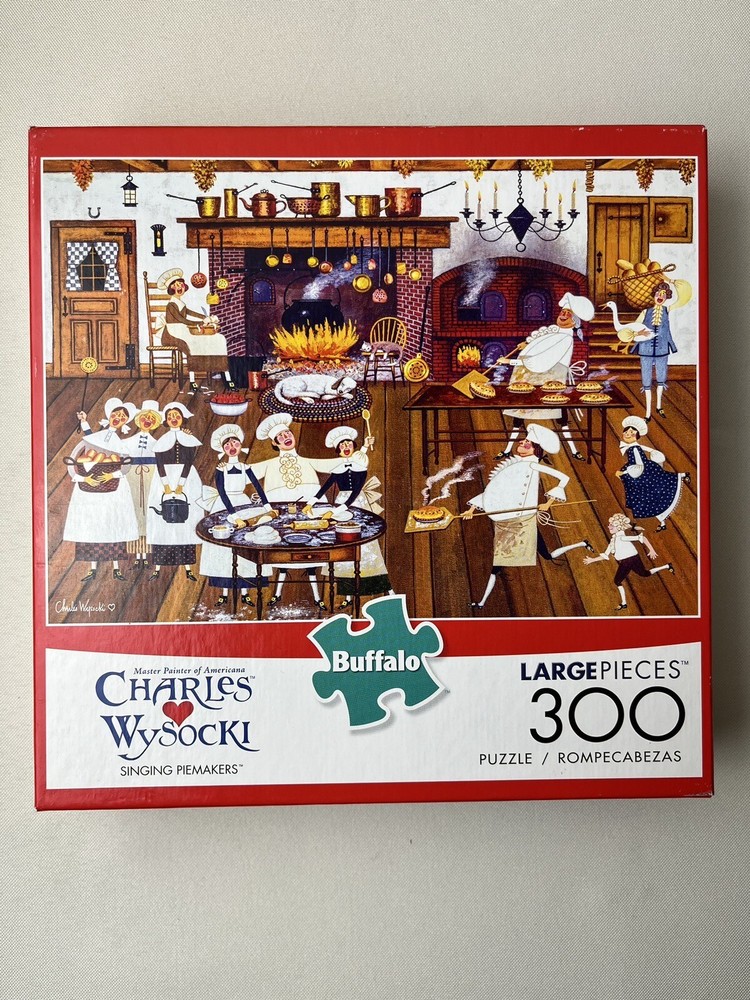 Charles Wysocki 300 Piece Singing Piemakers Large Pieces w/Poster
