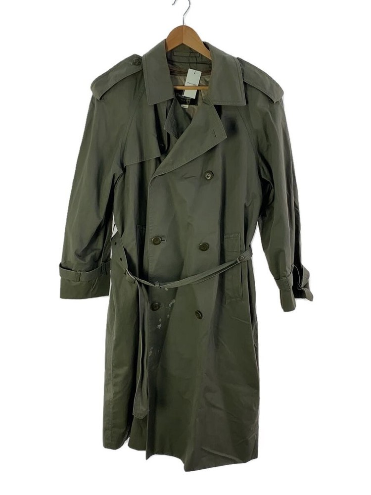 Paul Stuart Trench Coat/S/-/Green/Plain// 2733