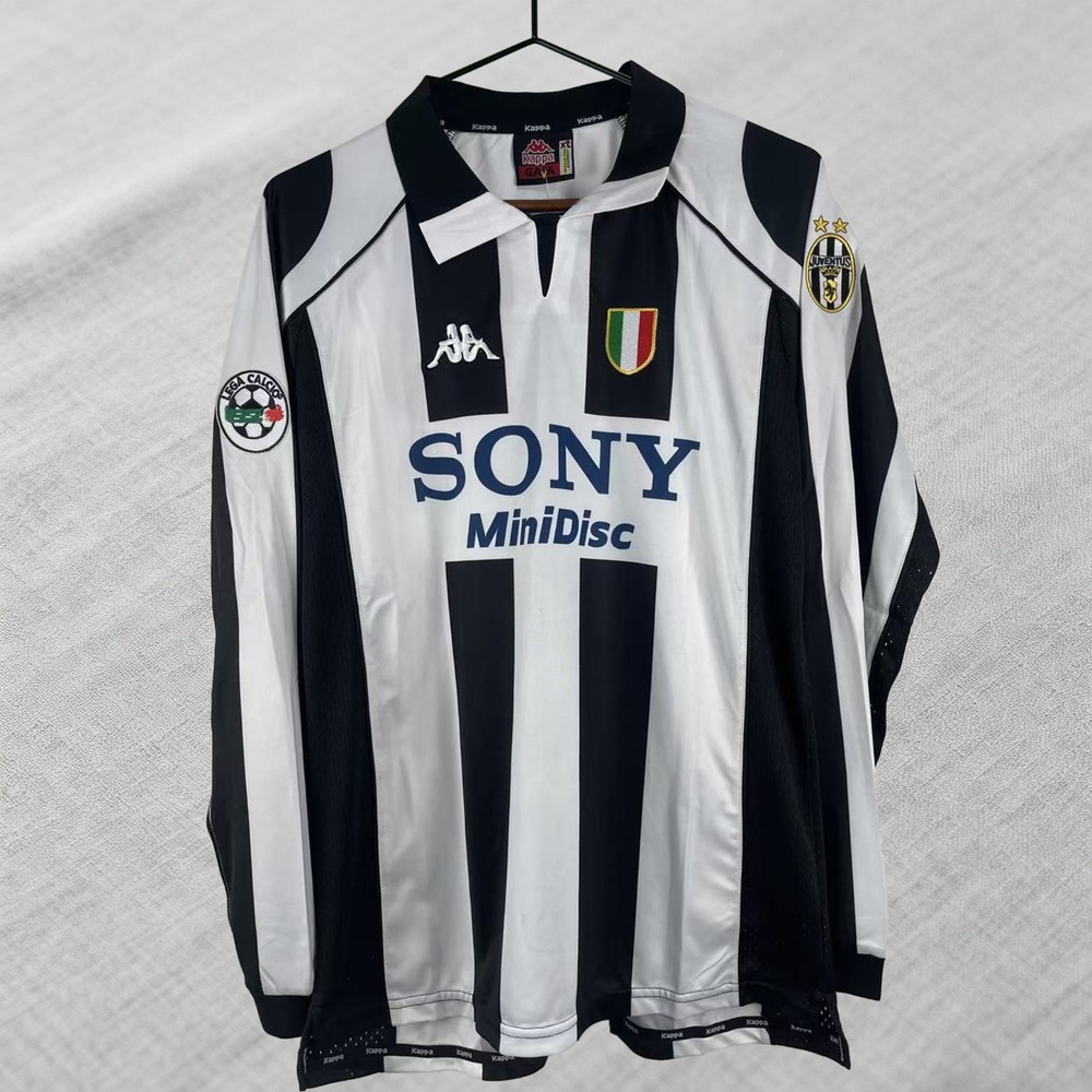 Juventus 1997 Home Serie A Vintage Long Sleeve Jersey - Del Piero #10