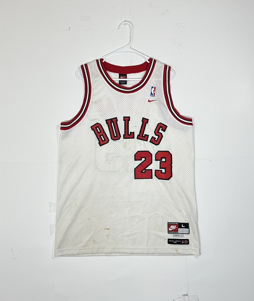 Michael Jordan 1984 Chicago Bulls Nike Swingman Jersey Large Vintage Team Flight
