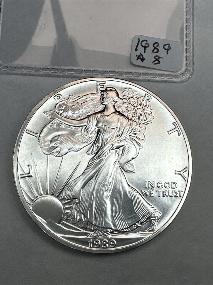1989 American Silver Eagle Brilliant Uncirculated 1oz 0.999 Fine Silver