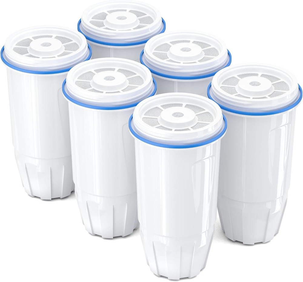 6x Water Filter Replacement for Zero Water ZR-017, ZR-001 Pitcher Water Filter
