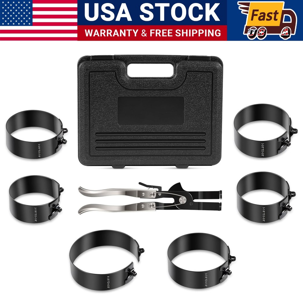 Piston Ring Compressor Tool Set 940387 for Car Diesel Engines 2-7/8