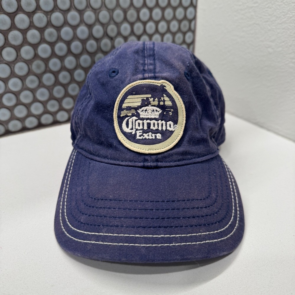 Corona Extra  Hat Cap Blue Strap Back Blue Logo Front Adjustable Outdoor
