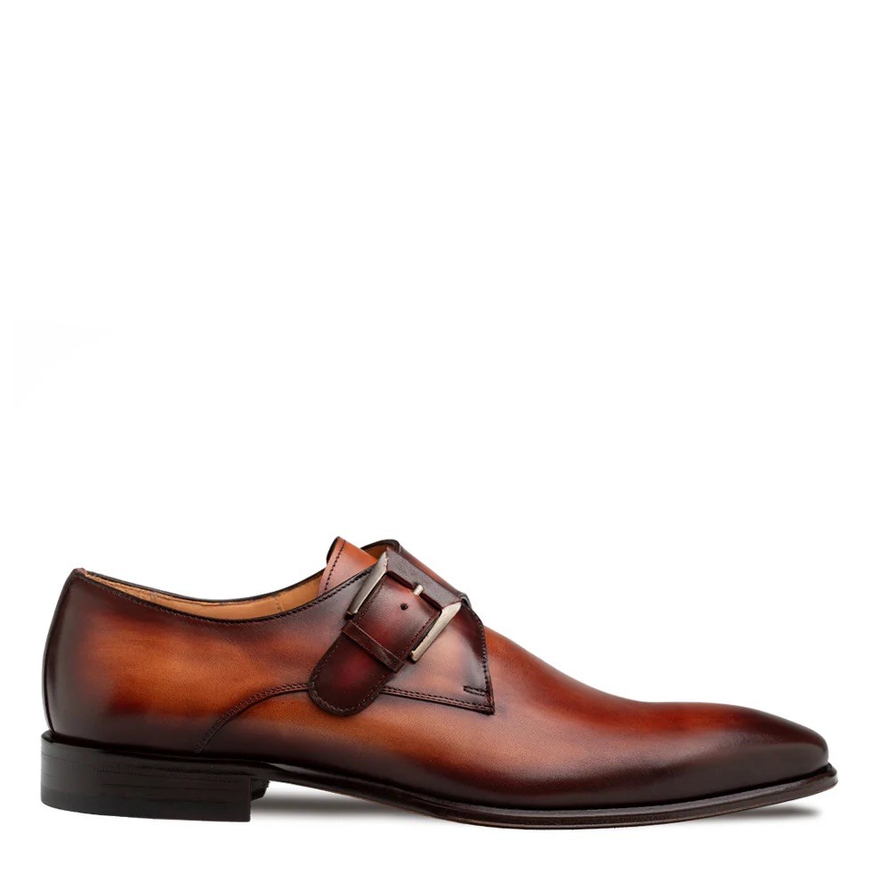 Mezlan Gables Genuine Crocodile Monk Strap Men's Shoes