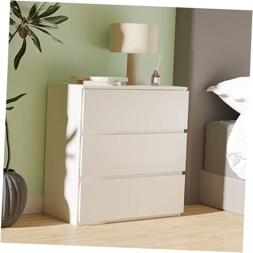 3 Drawer Dresser, Wood Chest Drawers with Storage for Closet, Bedroom, Living