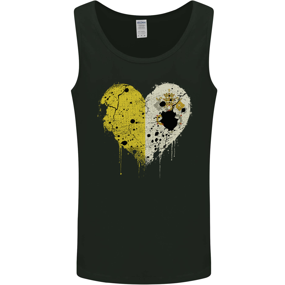 Love Vatican Flag Day Mens Vest Tank Top