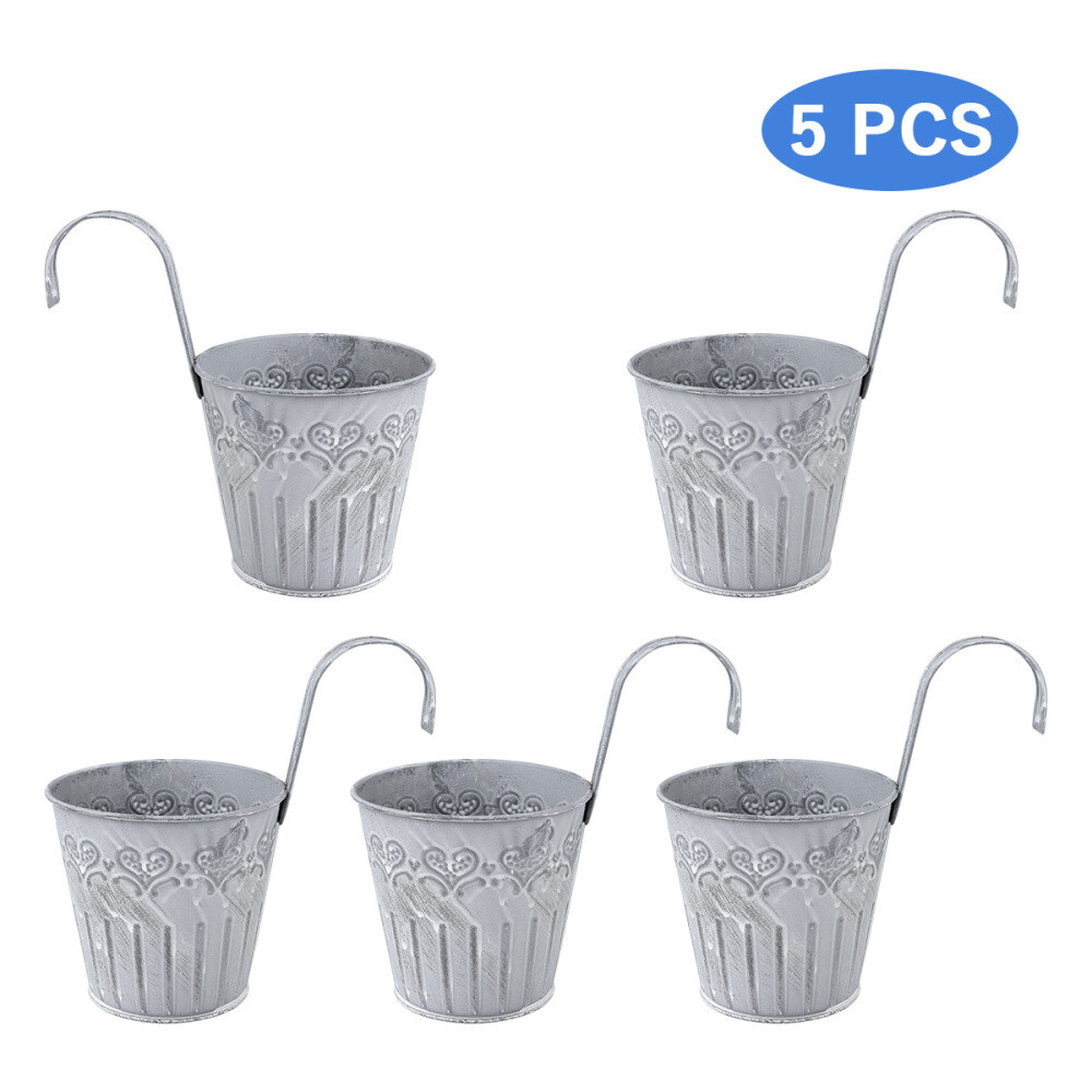 Hanging Planter Pot Railing Planters Outdoor Garden Plant Holders