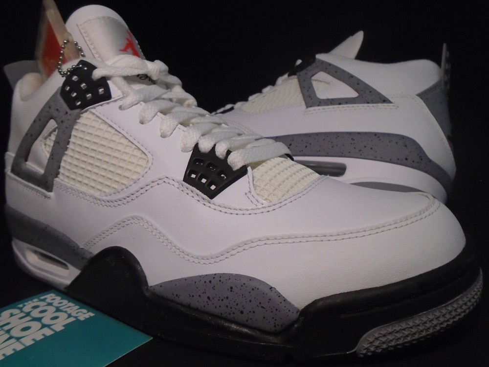 NIKE AIR JORDAN IV 4 RETRO OG WHITE CEMENT GREY BLACK FIRE RED OG 308497-103 9